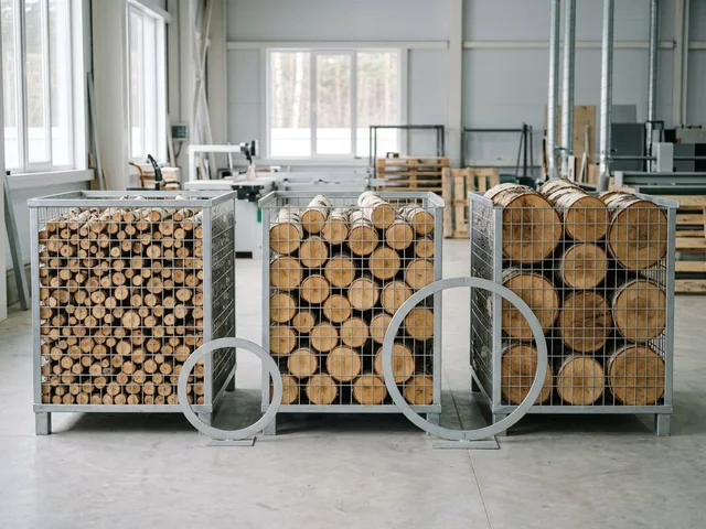 Сортировка поленьев по диаметру в Обухове